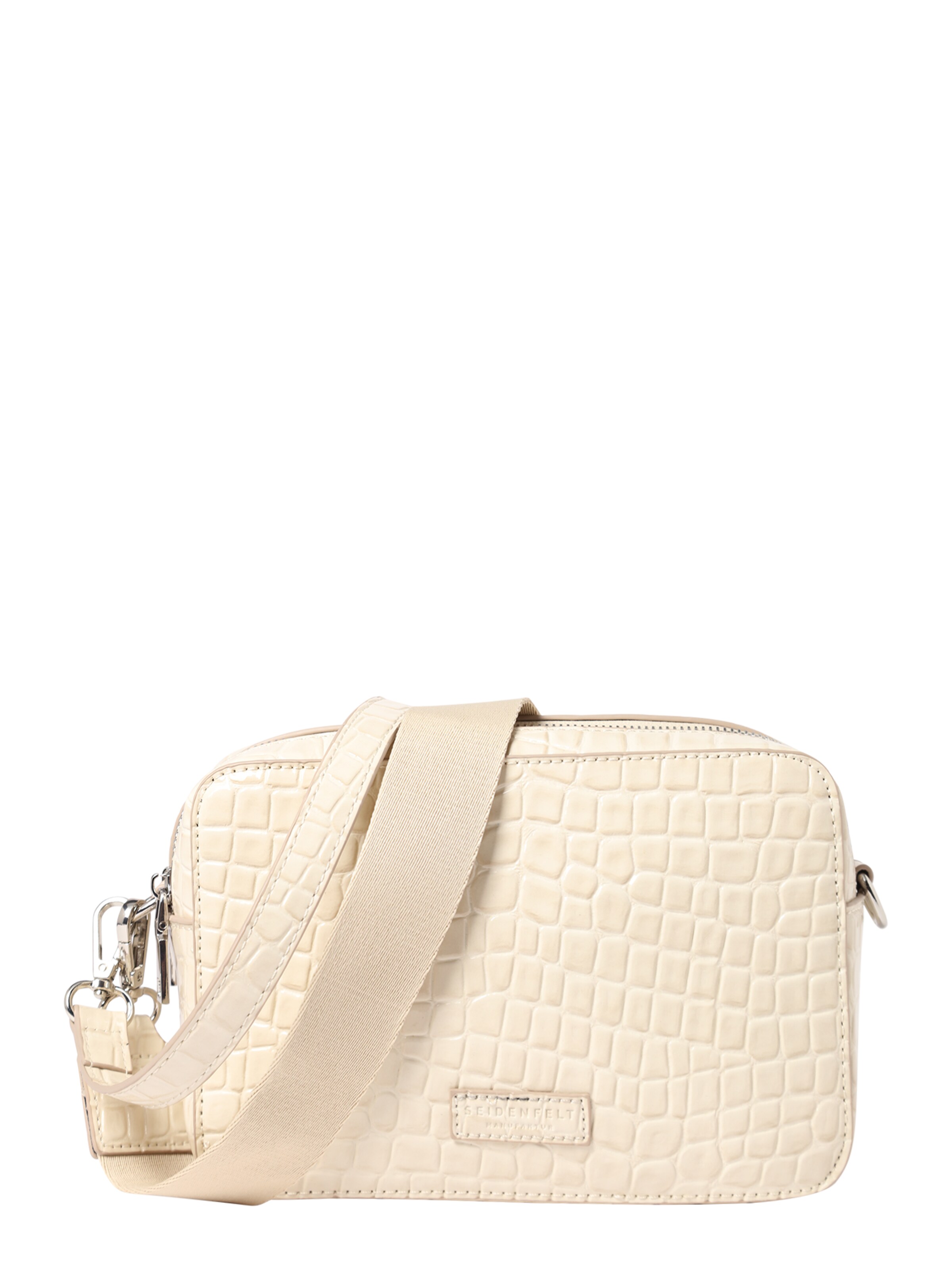 Seidenfelt Õlakott 'Nesna', värv beež: eest vaates