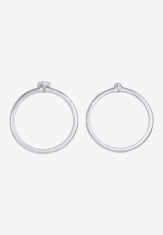 Elli DIAMONDS Ring Ring Set, Verlobungsring in Silber