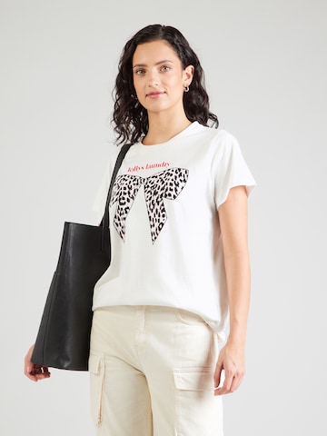 Maglietta 'Roma' di Lollys Laundry in bianco: frontale