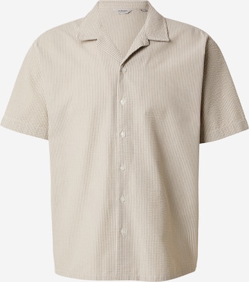 JJ Rebel Πουκάμισο 'JREBHAVEN' σε καφέ: μπροστά