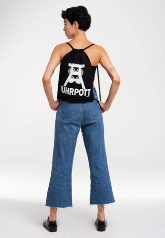 LOGOSHIRT Gym bag 'Ruhrpott' in Black