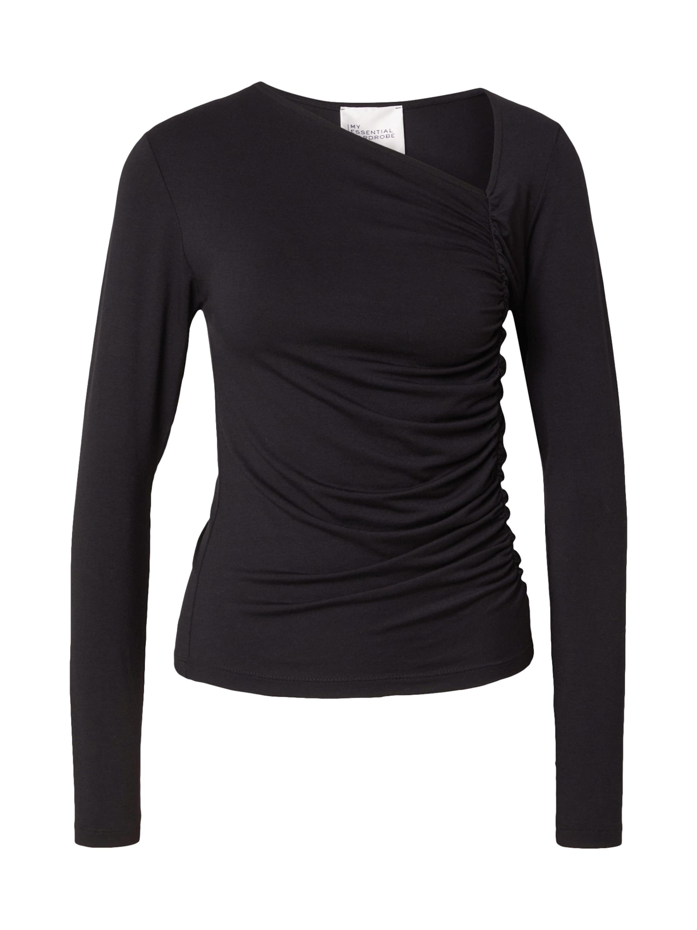 My Essential Wardrobe Bluse 'Allura' in Schwarz: Vorderseite