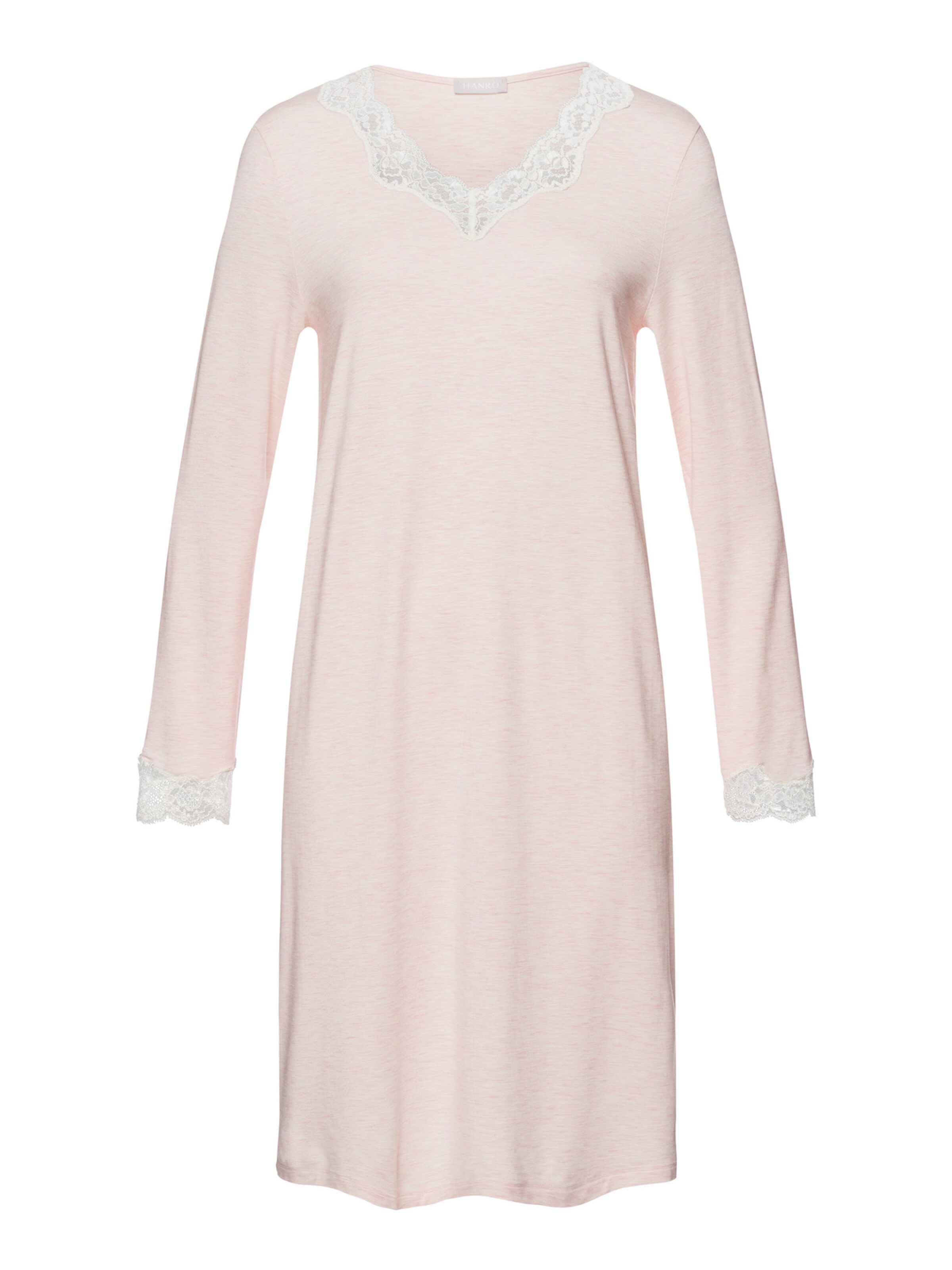 Hanro Nightgown ' Natural Elegance ' in Pink: front