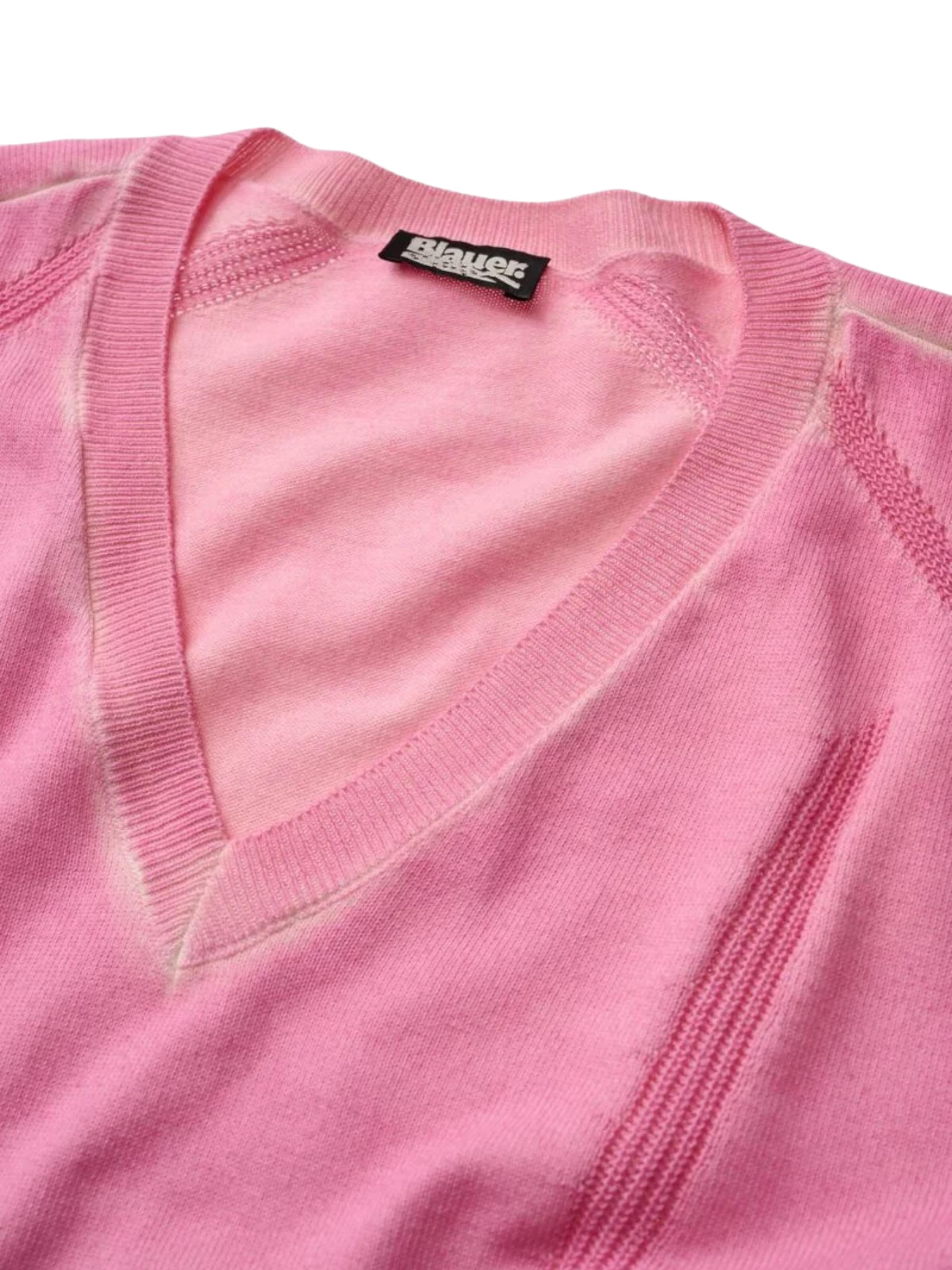 Blauer Trui in Roze