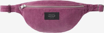 Marsupio 'Corduroy' di Wouf in rosa: frontale