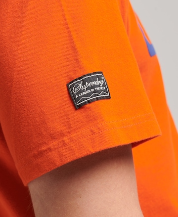 Superdry T-Shirt 'Game On 90s' in Orange