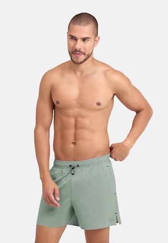 ARENA Board Shorts 'EVO' in Green: front