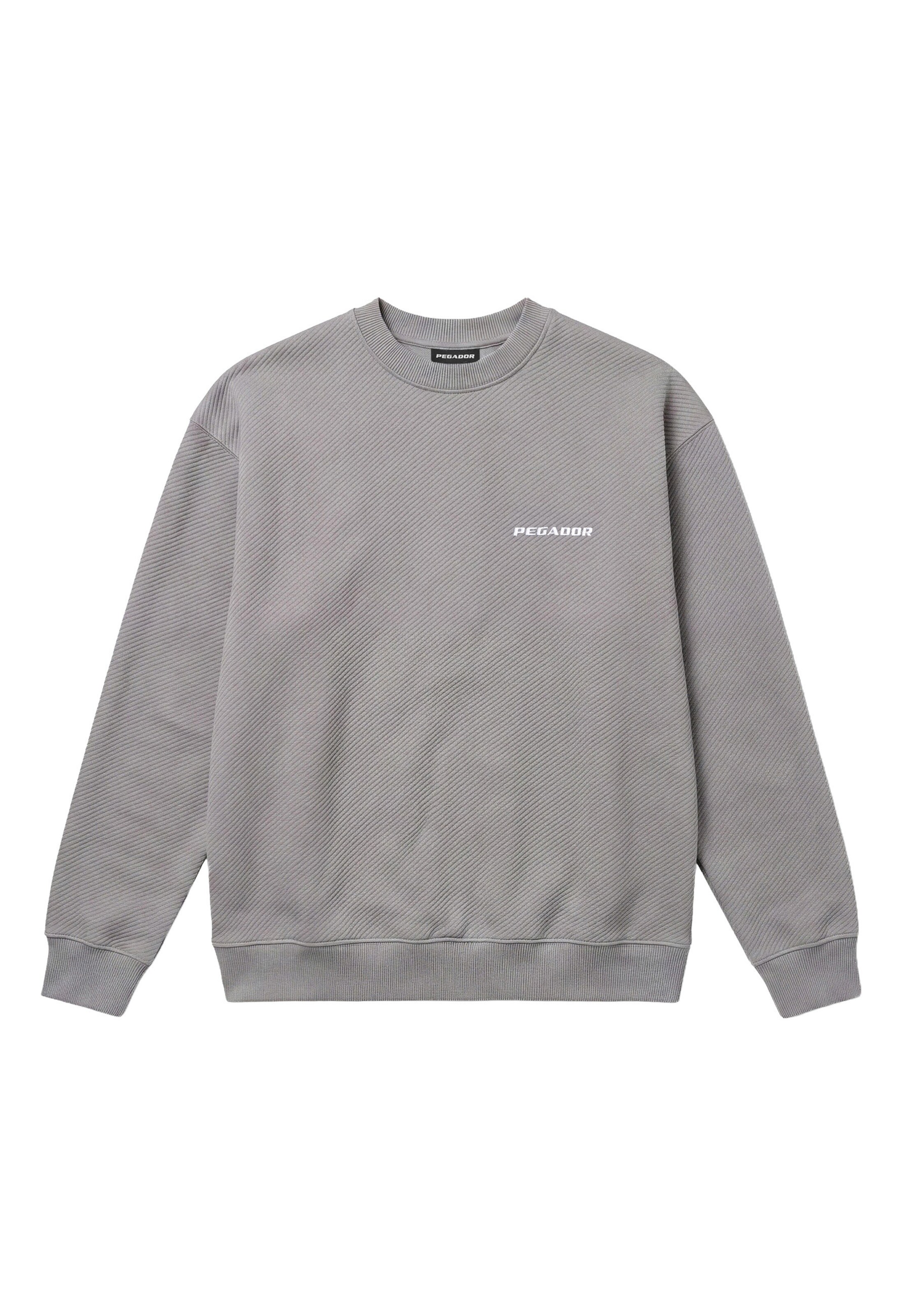 Sweat-shirt 'Tate' Pegador en gris : devant