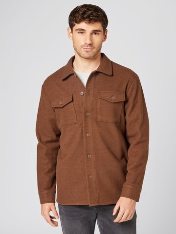 TRAPP Between-Season Jacket 'David' in Brown: front