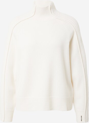 Pull-over Calvin Klein en blanc : devant