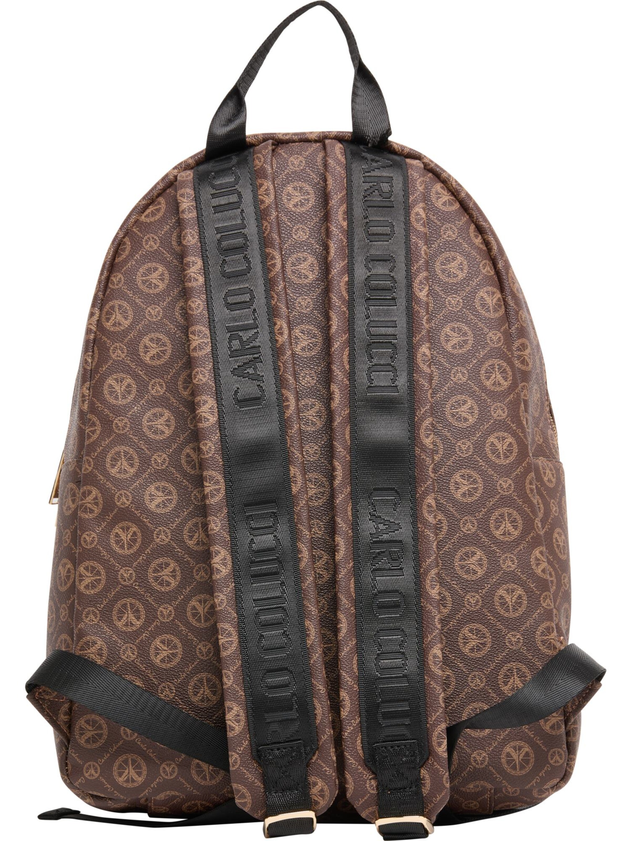 Carlo Colucci Rucksack 'DeGasperin' in Braun