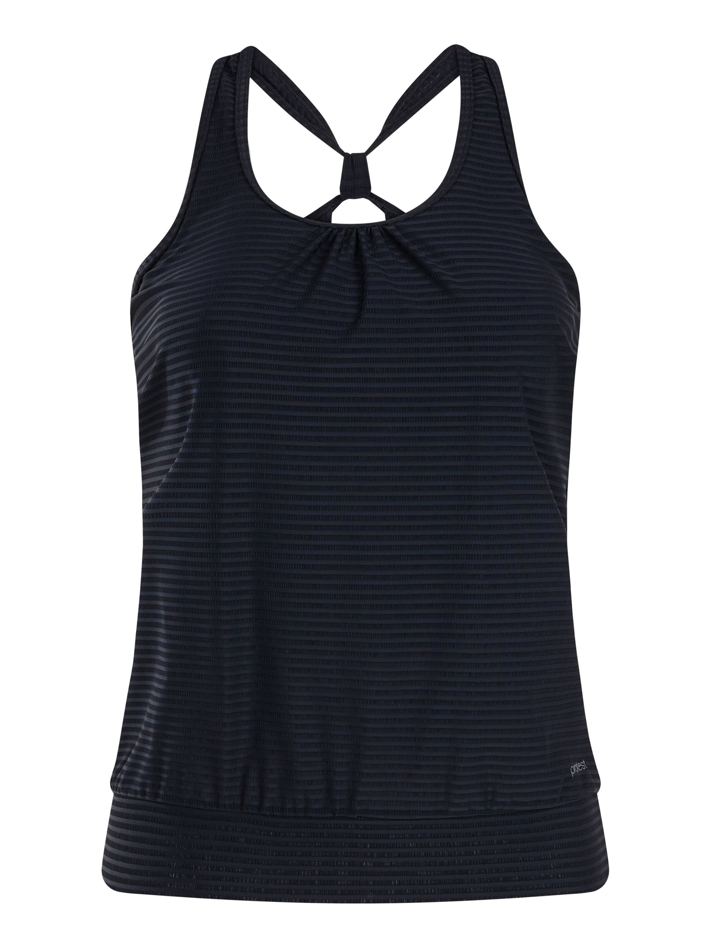 PROTEST Tankinitop 'MIXBEST' in Schwarz: Vorderseite