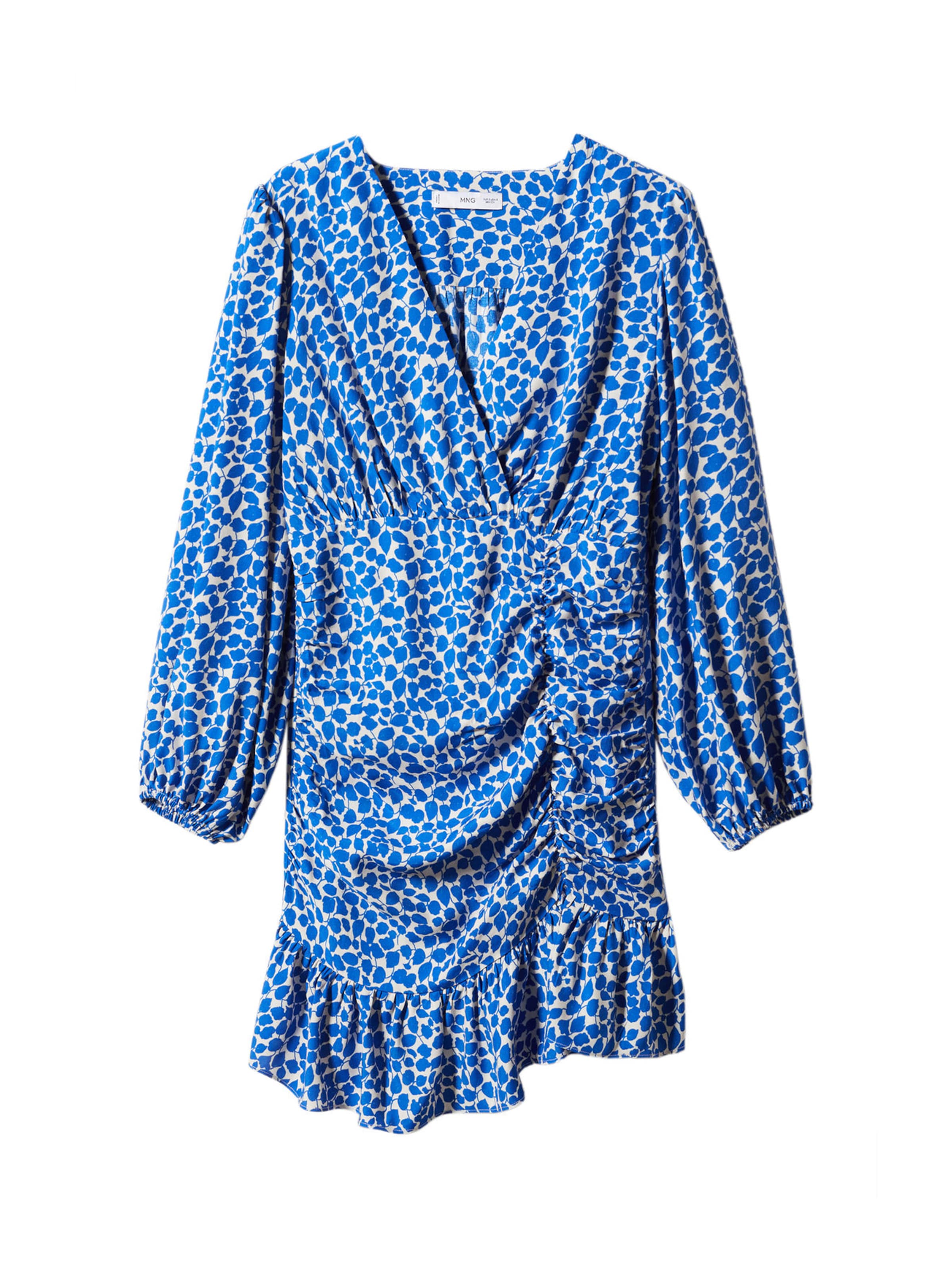 MANGO Sukienka 'Fresa' w kolorze niebieski: przód