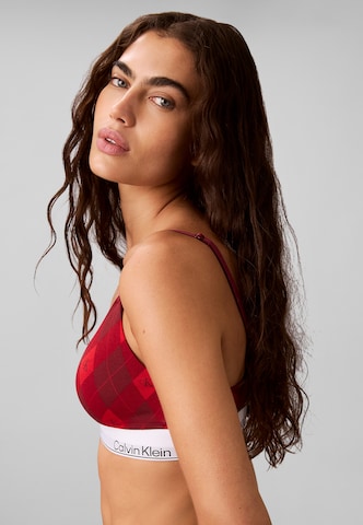 Calvin Klein Underwear Triangle Bra in Red