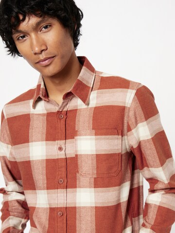 HOLLISTER Regular fit Button Up Shirt in Orange