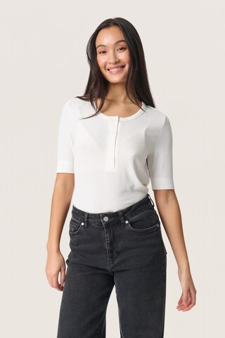 SOAKED IN LUXURY Shirt 'Ida' in Wit: voorkant