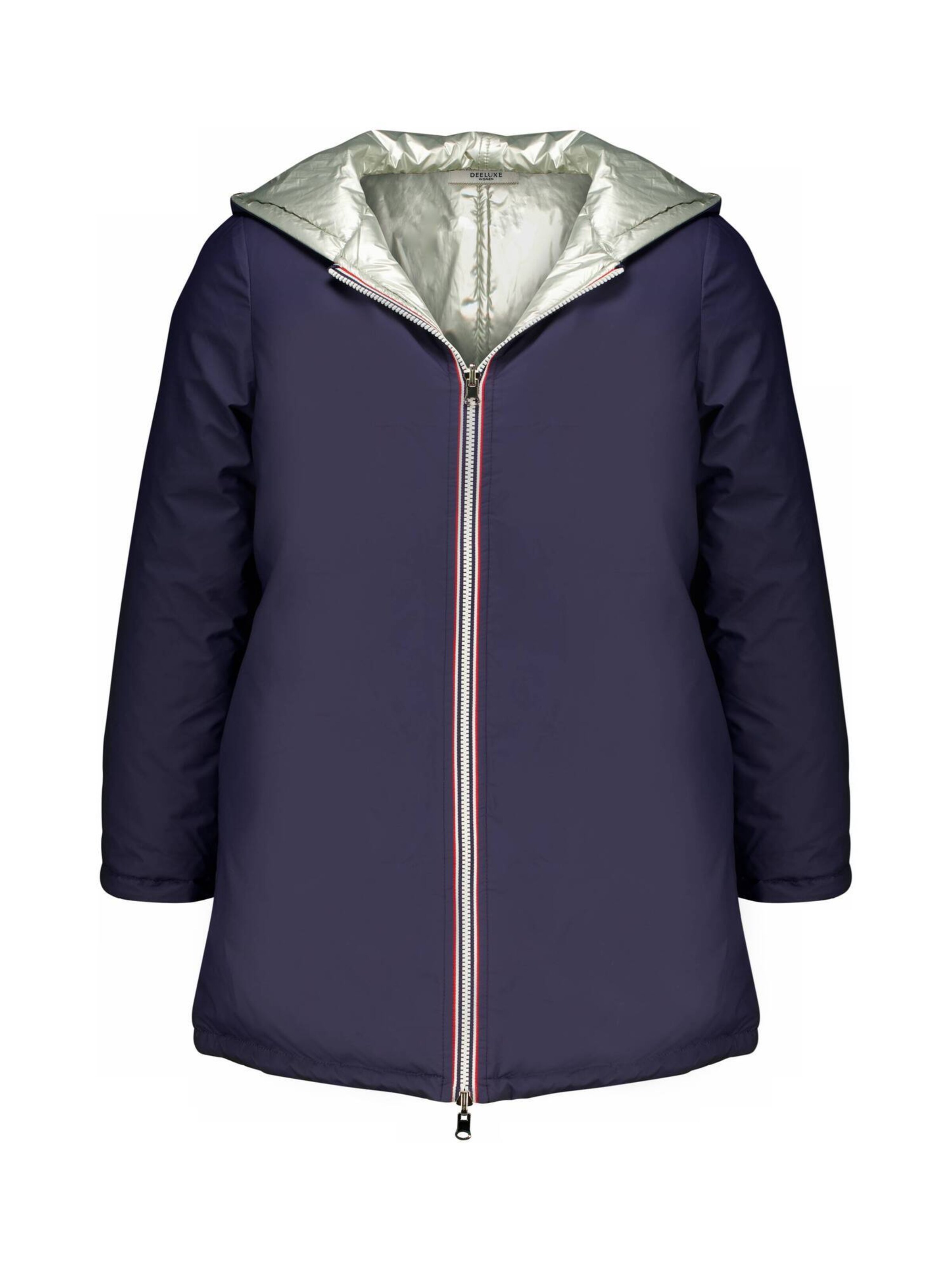 Deeluxe Winterjas ' KALIVIA ' in Blauw: voorkant