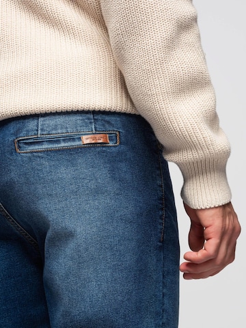 Ombre Дънки Tapered Leg Спортен панталон в синьо
