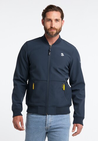 Schmuddelwedda Between-season jacket 'Albee' in Blue: front