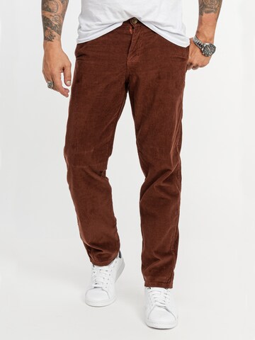 Rock Creek Loose fit Pants in Brown: front