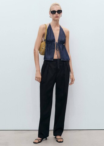MANGO Loosefit Hose 'Mara' in Schwarz