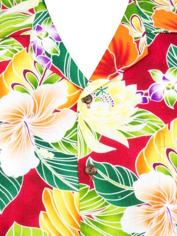 Pacific Legend Regular Fit Hemd 'New Flower'‌‌‌‌‌ in Rot