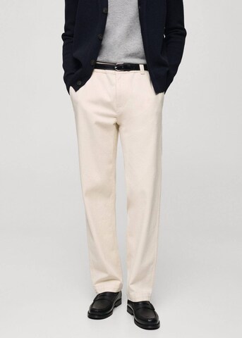 MANGO MAN Regular Jeans 'James' in White: front