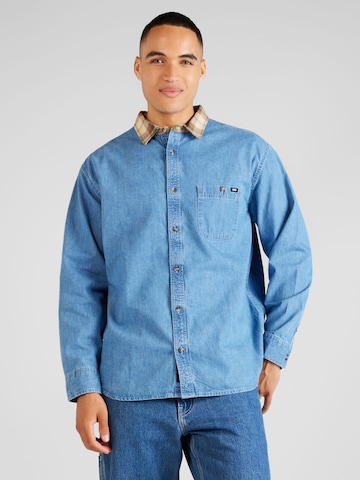 VANS جينز مضبوط قميص 'DEERFIEL' بلون أزرق: الأمام