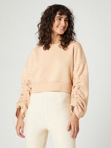 florence by mills exclusive for ABOUT YOU Sweatshirt 'Emmy' in Beige: front