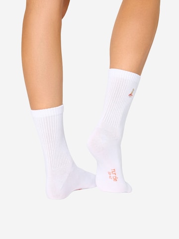 Nur Die Socks ' Good Vibes Tennis ' in White