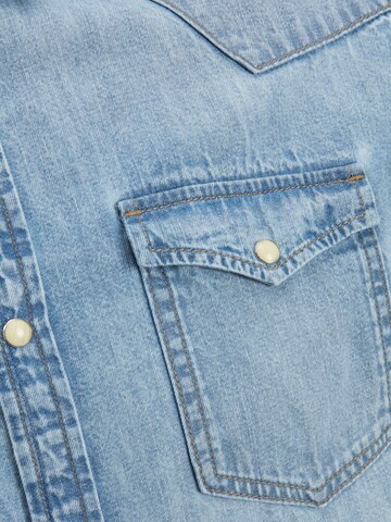 JACK & JONES جينز مضبوط قميص 'JAMES' بلون أزرق