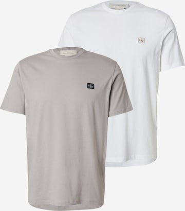 Calvin Klein Jeans Футболка в Серый: спереди