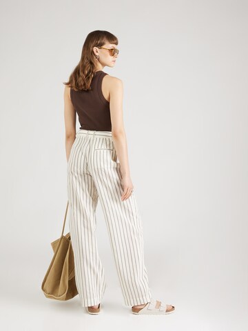 Samsøe Samsøe Loose fit Pleat-front trousers 'Agneta' in Beige