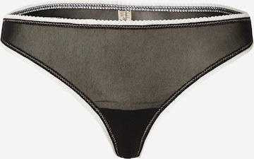 Free People Thong in Black: front