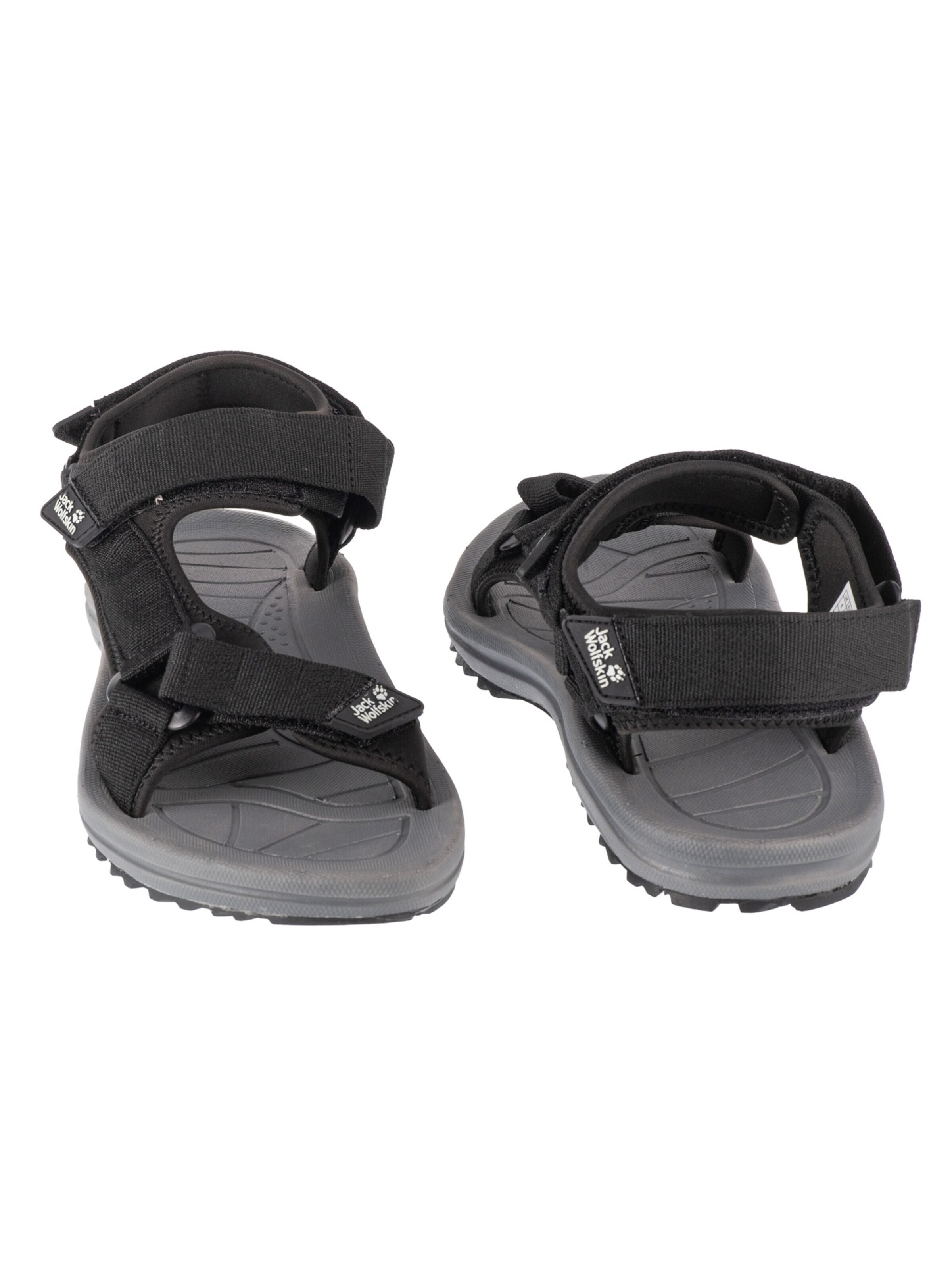 JACK WOLFSKIN Trekking sandal 'Wave Breaker Sandal M' in Black