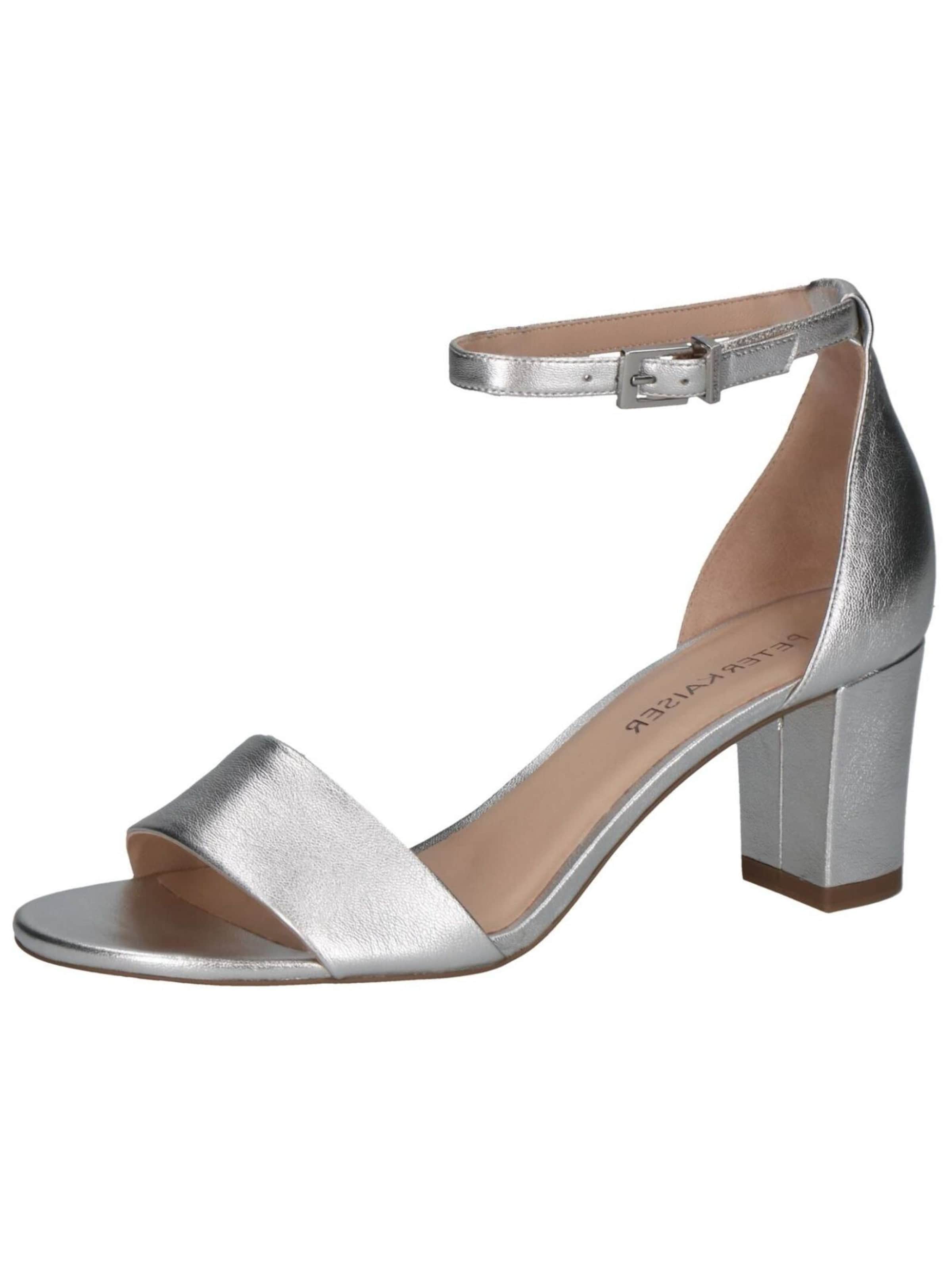PETER KAISER Sandalen in Silber: Vorderseite