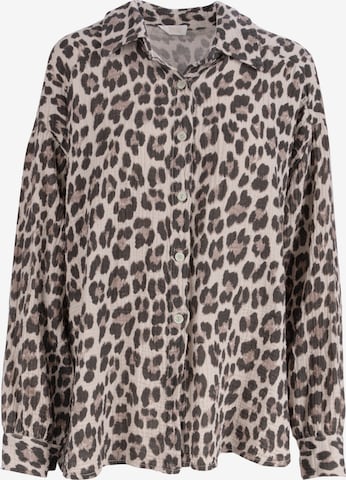 Chemisier 'Leo Queen' Seasons of April en beige : devant