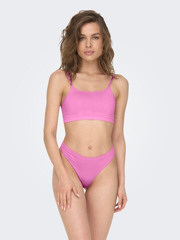 String 'ONLVICKY' ONLY en rose : devant