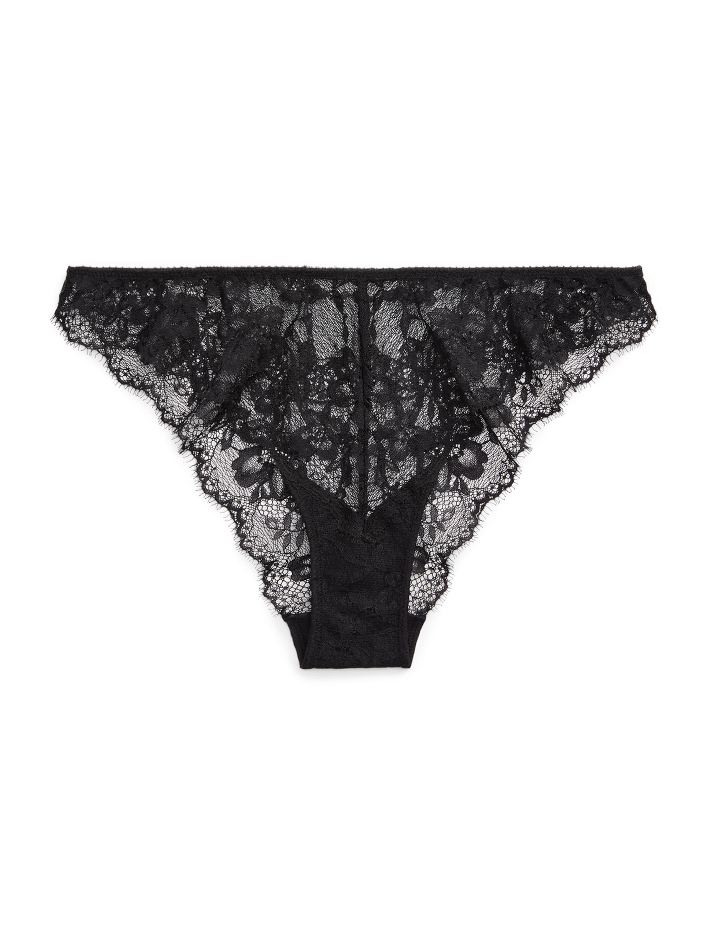 Polo Ralph Lauren Tanga ' Mid Rise Tanga ' in Schwarz: Vorderseite