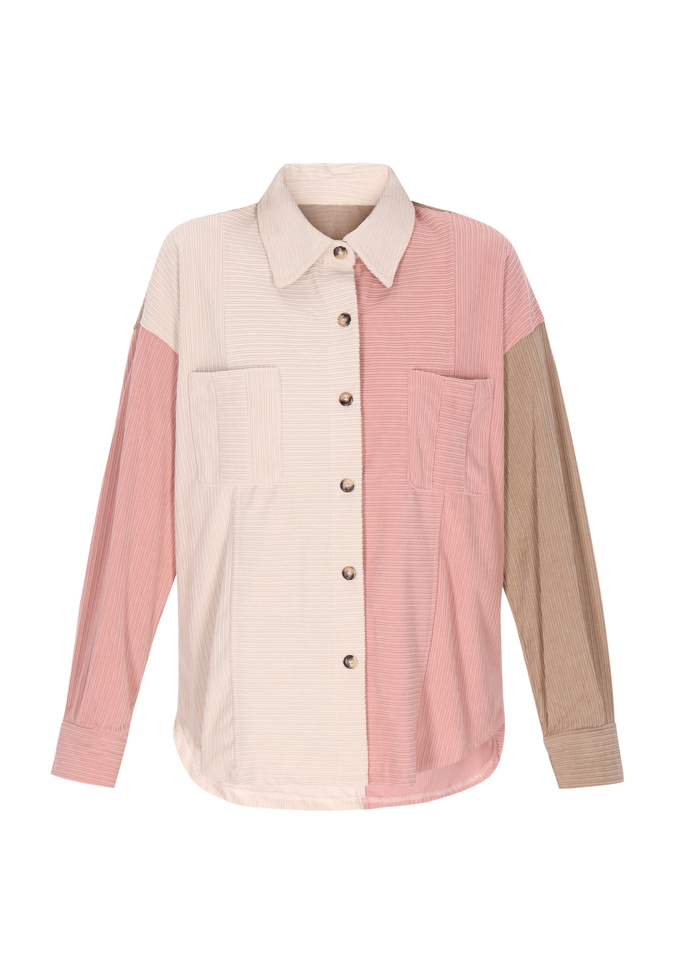 IZIA Tussenjas in Roze: voorkant