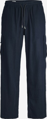 JACK & JONES Loosefit Cargobroek 'Bill Nate' in Blauw: voorkant