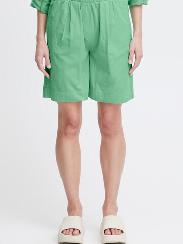 Loosefit Pantalon chino 'FREJA' The Jogg Concept en vert : devant
