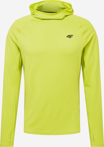 4F - Camiseta deportiva en amarillo: frente