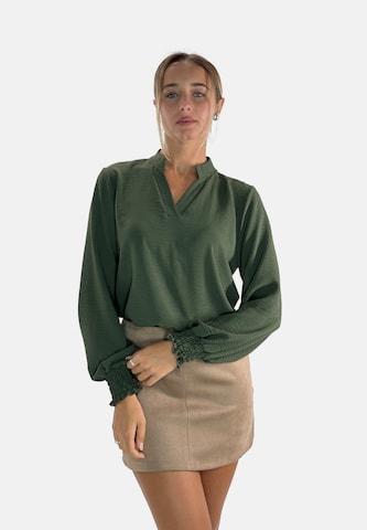 Elara Blouse in Groen: voorkant