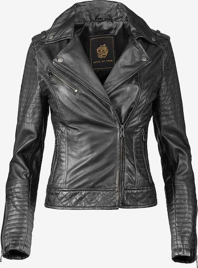 Apple of Eden Lederjacke AOE-132 in schwarz, Produktansicht