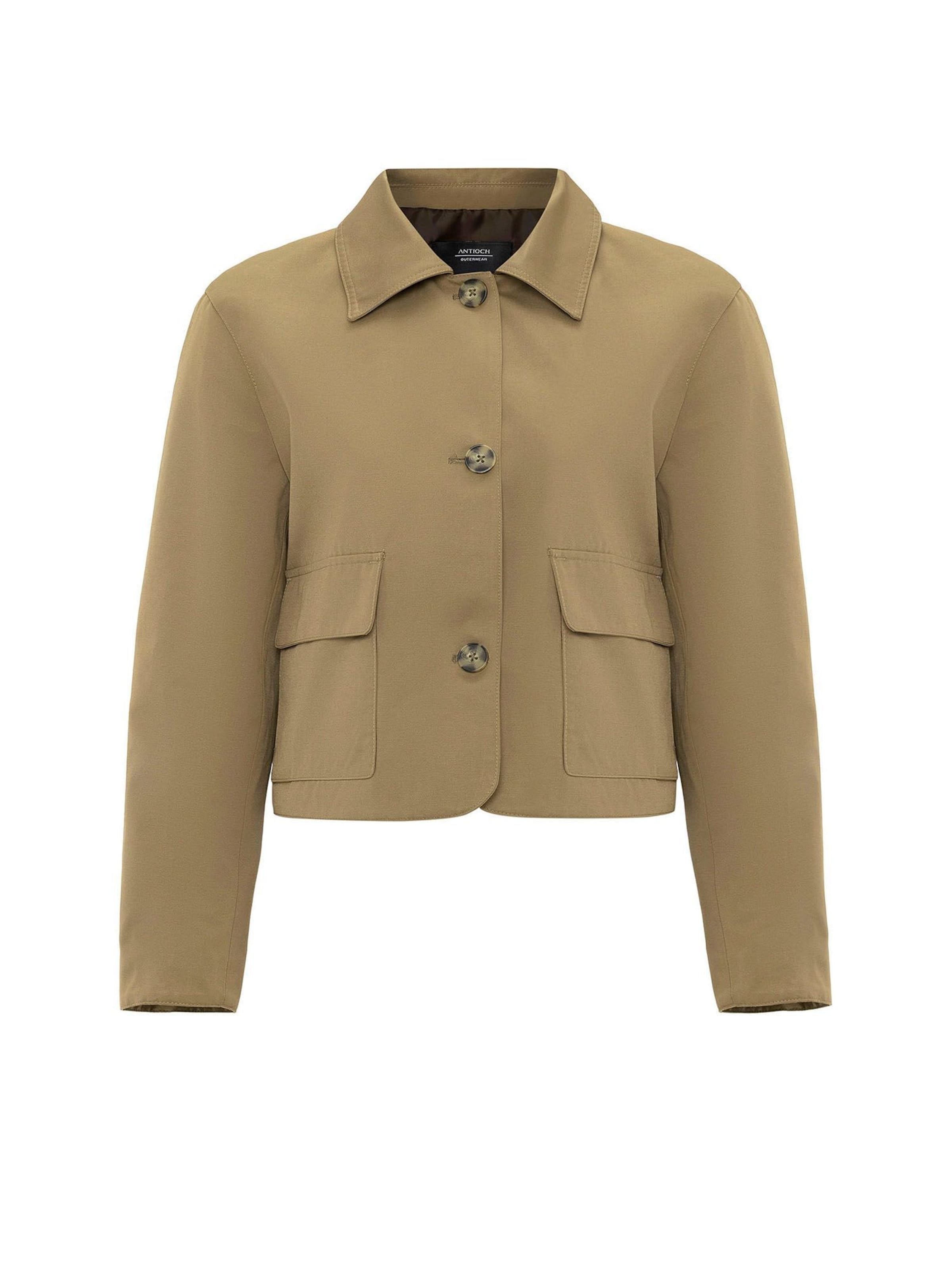 Antioch Φθινοπωρινό και ανοιξιάτικο μπουφάν σε πράσινο: μπροστά