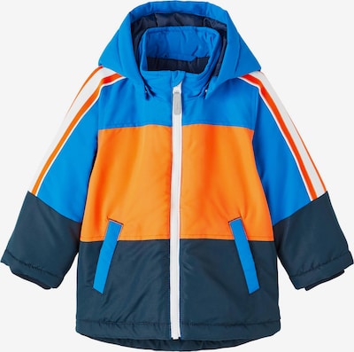 NAME IT Prijelazna jakna 'Max' u mornarsko plava / nebesko plava / narančasta / bijela, Pregled proizvoda