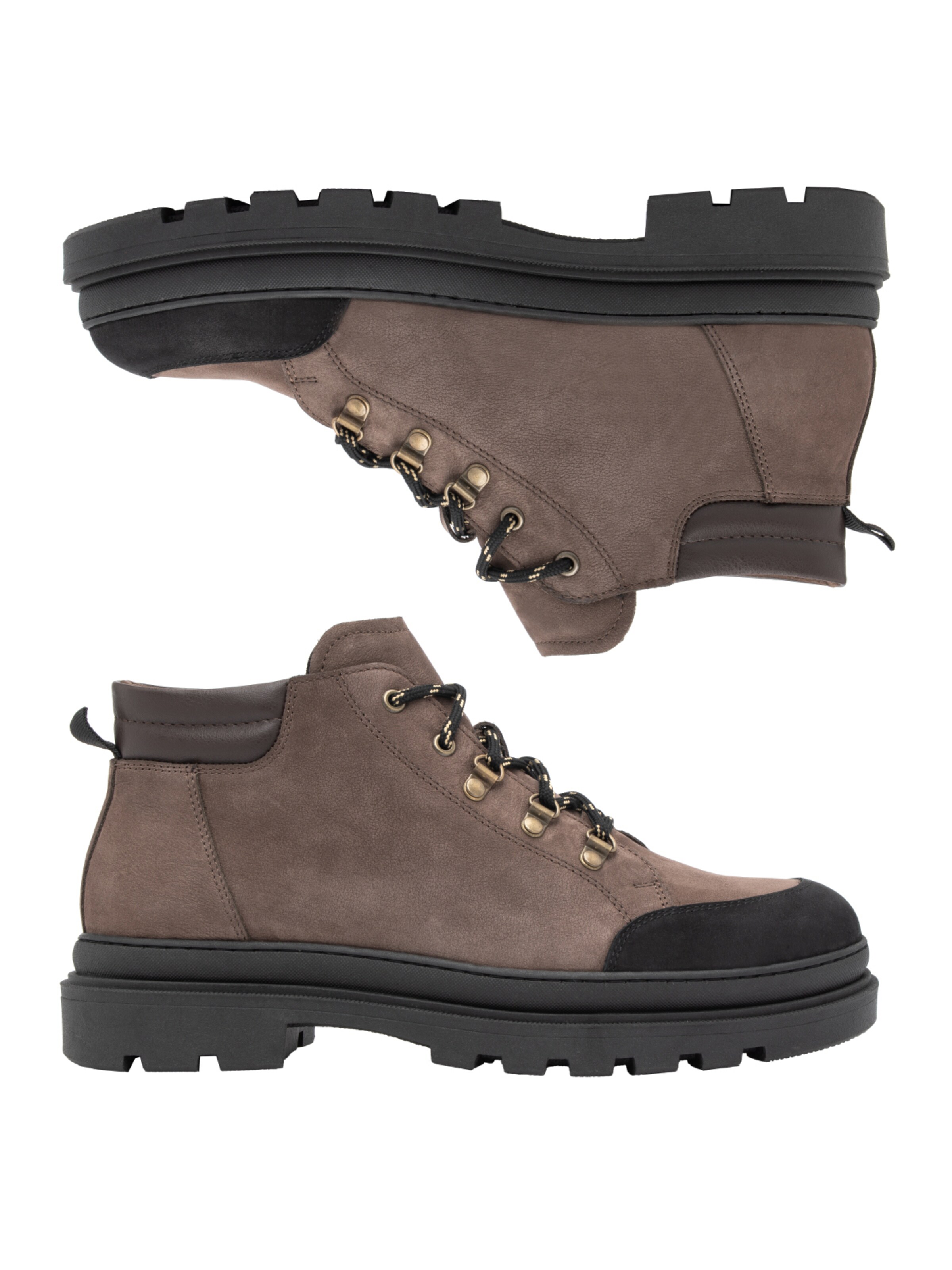 RYŁKO - Botas com atacadores em cinzento