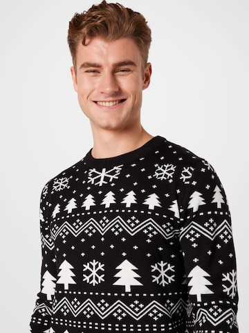 Denim Project - Pullover 'X-MAS TREE' em preto