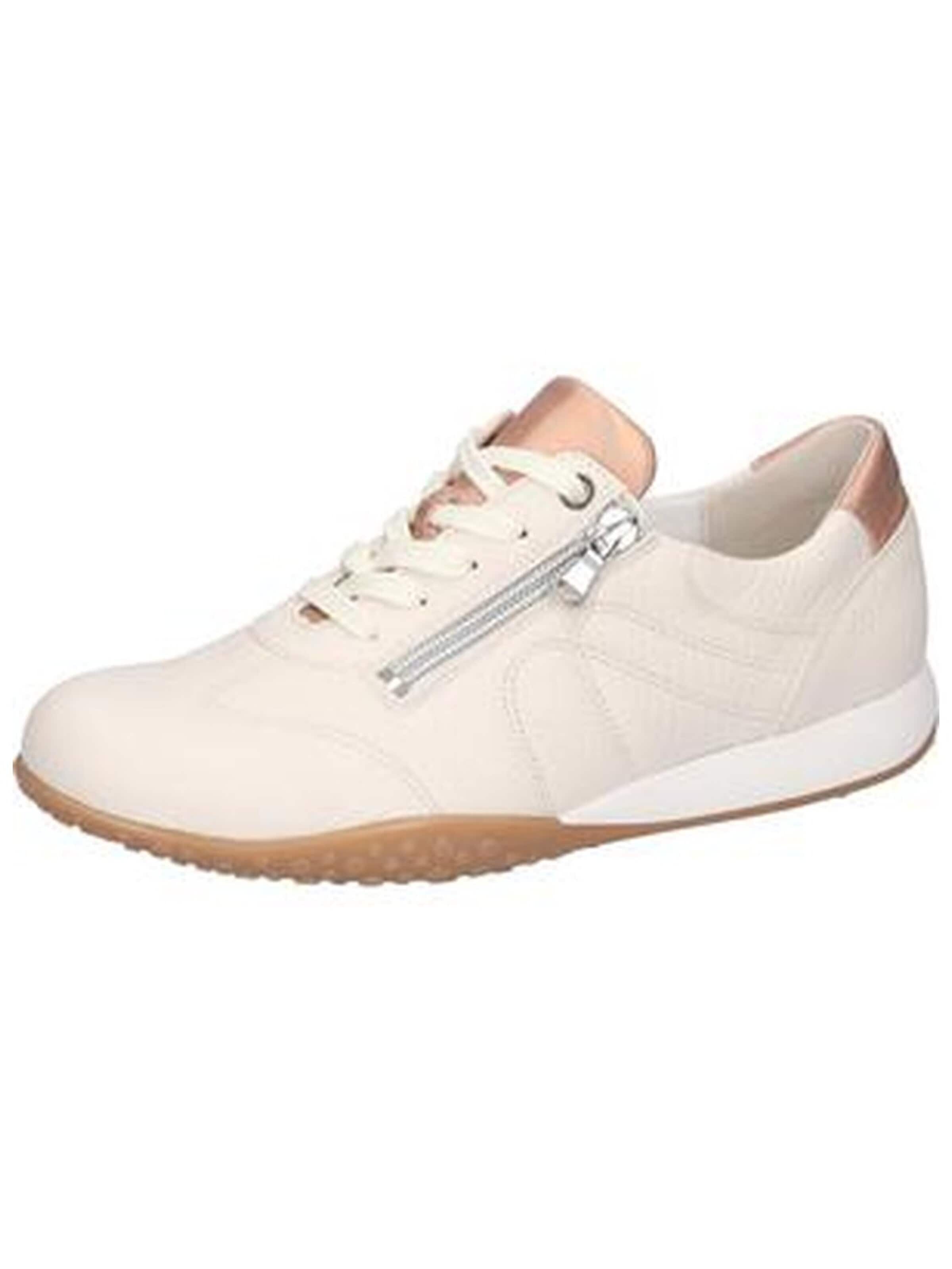 Chaussure à lacets 'Komfort Schnürschuh Damen 978002-200/111 Echtleder in beige' WALDLÄUFER en beige : devant